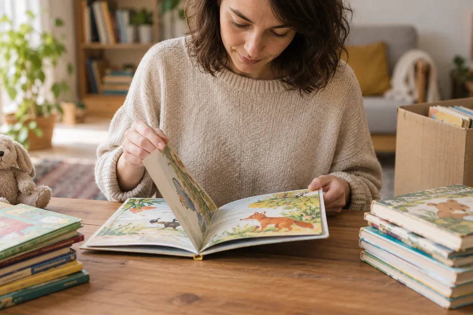 Vérification des pages de livres pour enfants